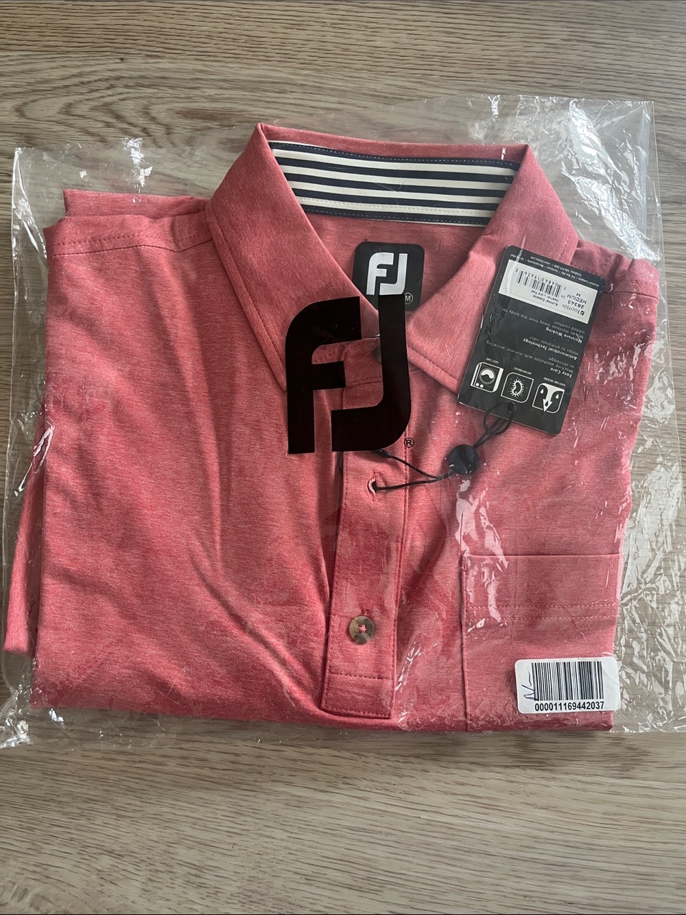 FootJoy Men’s Coral-Red Polo Shirt